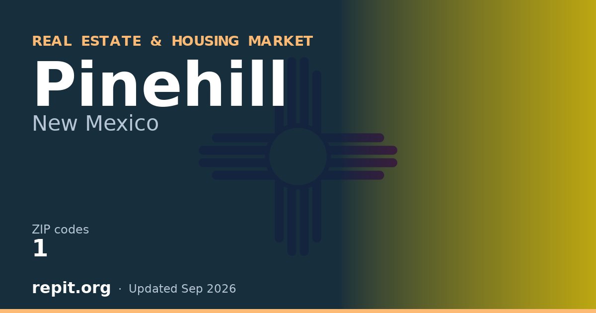 Pinehill, NM real estate and housing market — 1 ZIP code