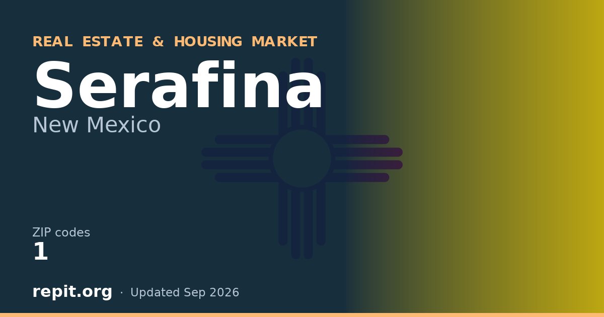 Serafina, NM real estate and housing market — 1 ZIP code