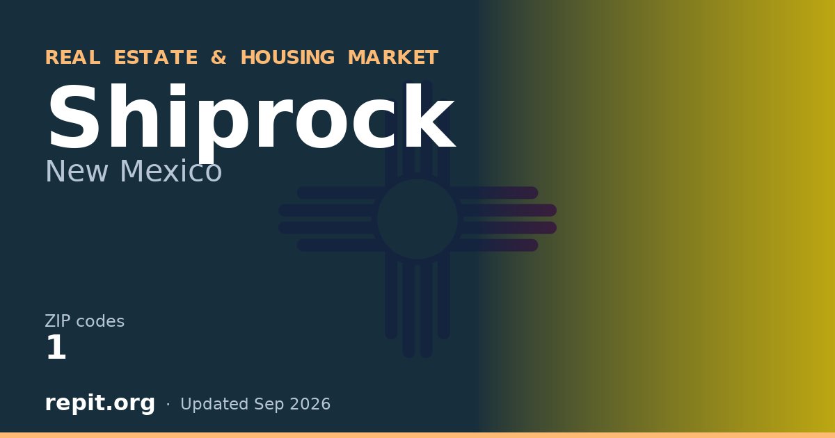 Shiprock, NM real estate and housing market — 1 ZIP code