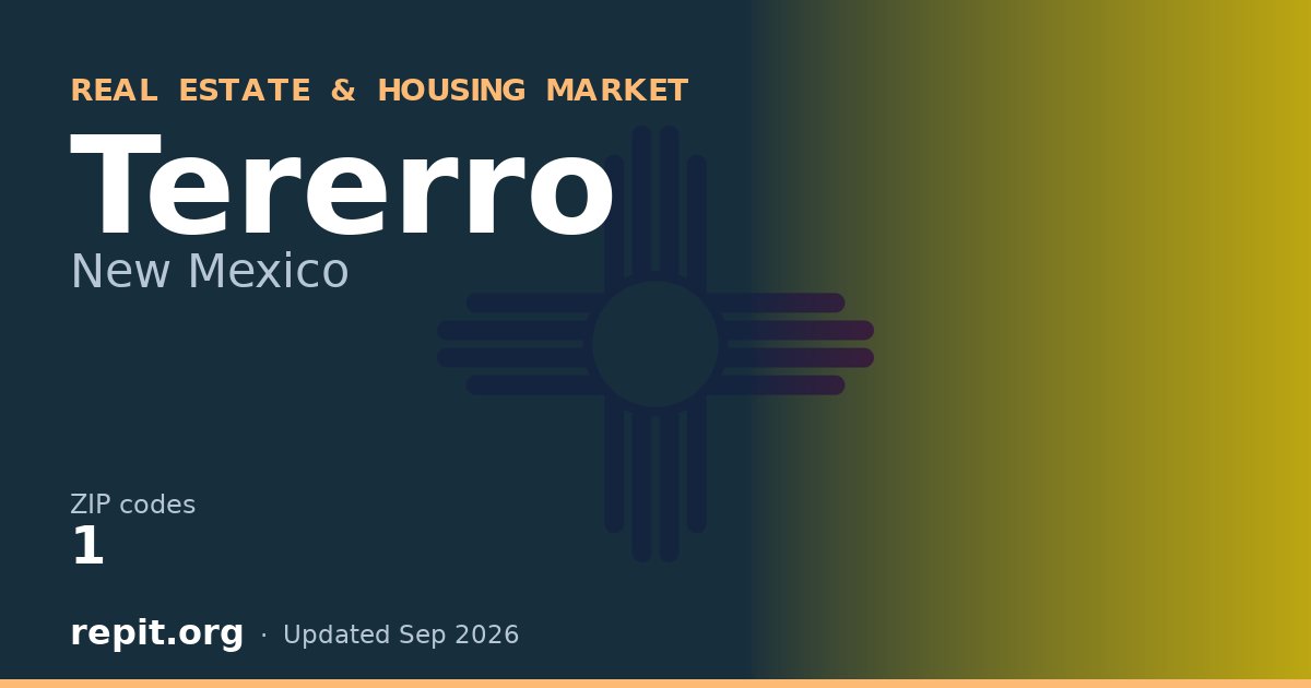 Tererro, NM real estate and housing market — 1 ZIP code