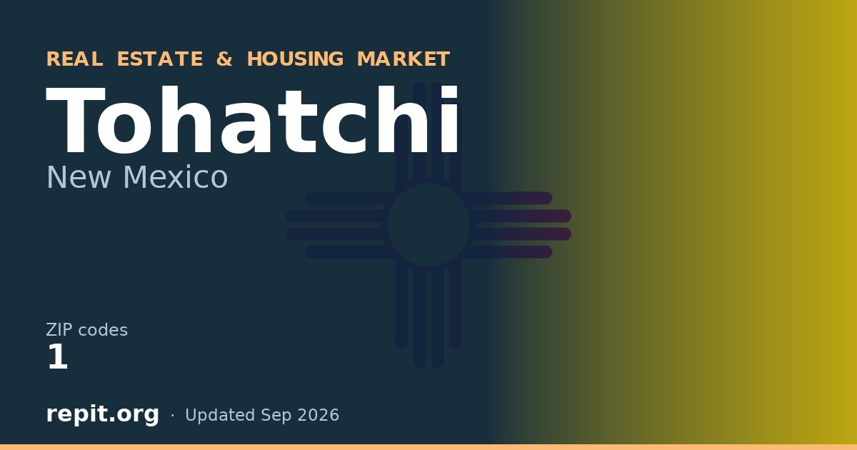 Tohatchi, NM real estate and housing market — 1 ZIP code