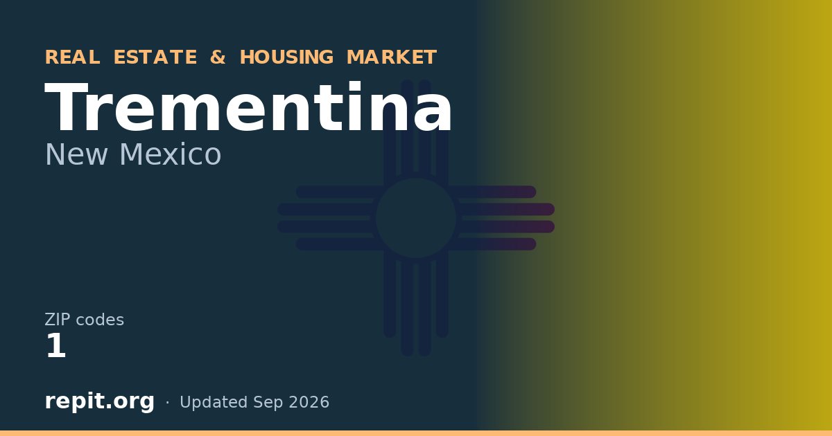 Trementina, NM real estate and housing market — 1 ZIP code