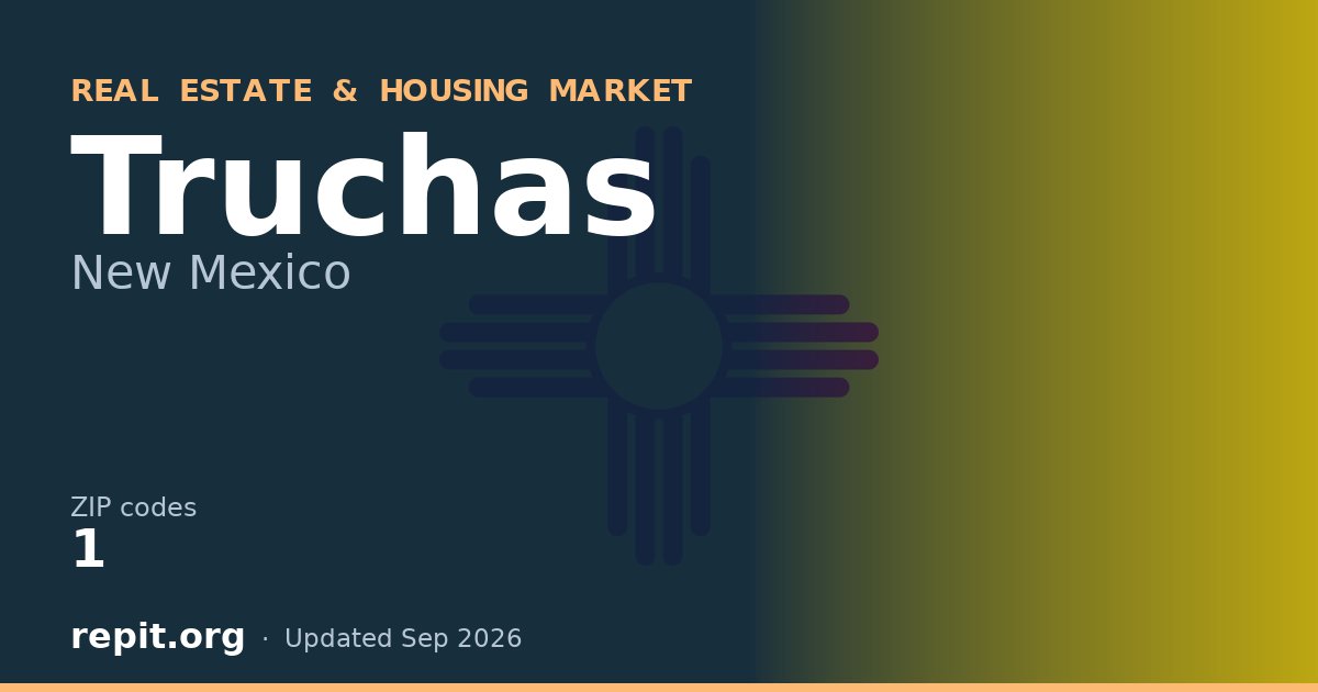 Truchas, NM real estate and housing market — 1 ZIP code