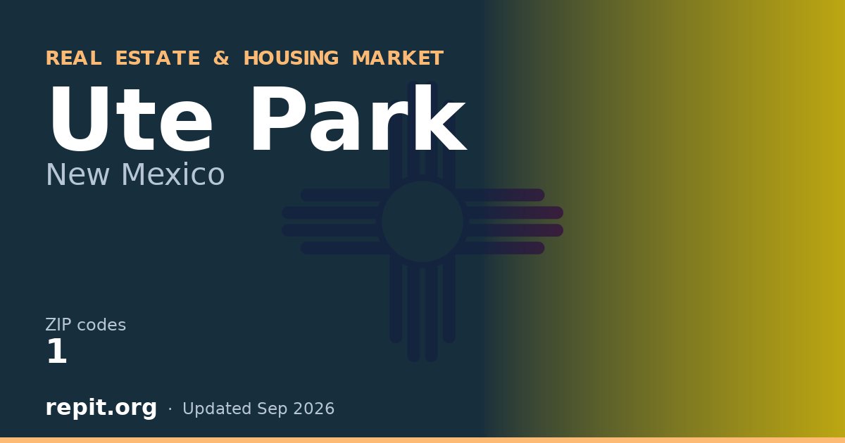 Ute Park, NM real estate and housing market — 1 ZIP code