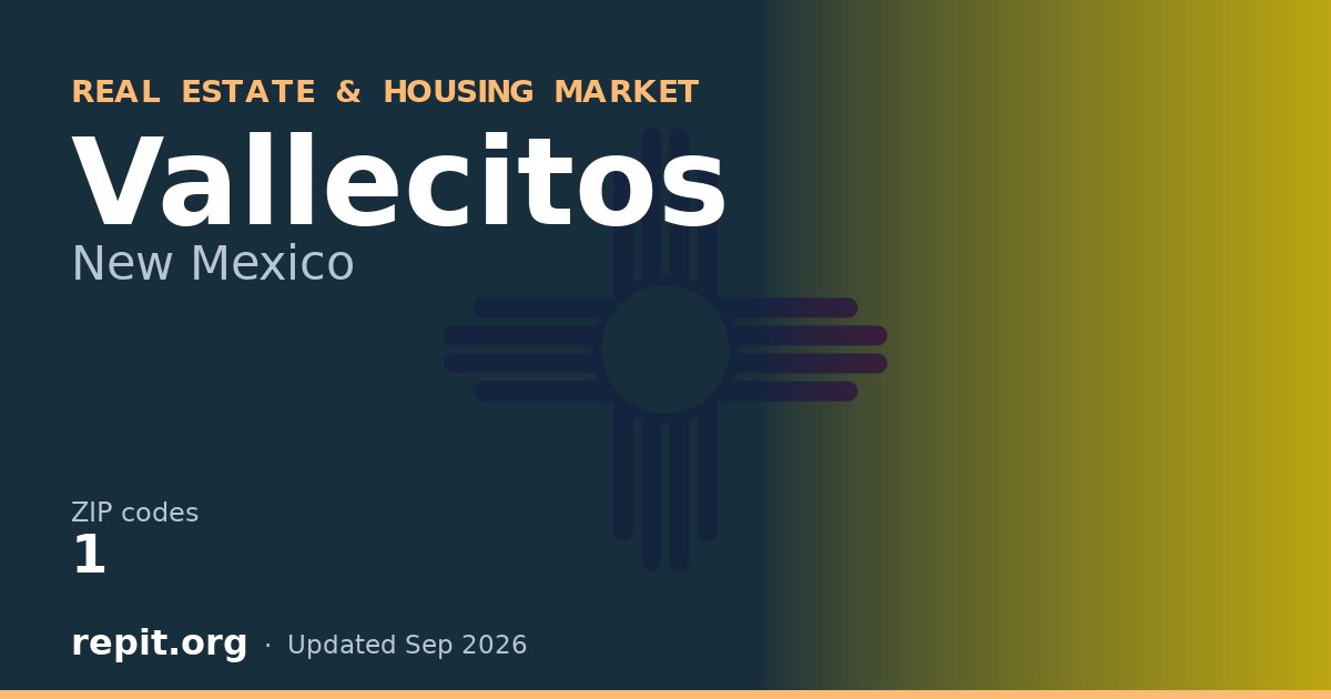 Vallecitos, NM real estate and housing market — 1 ZIP code