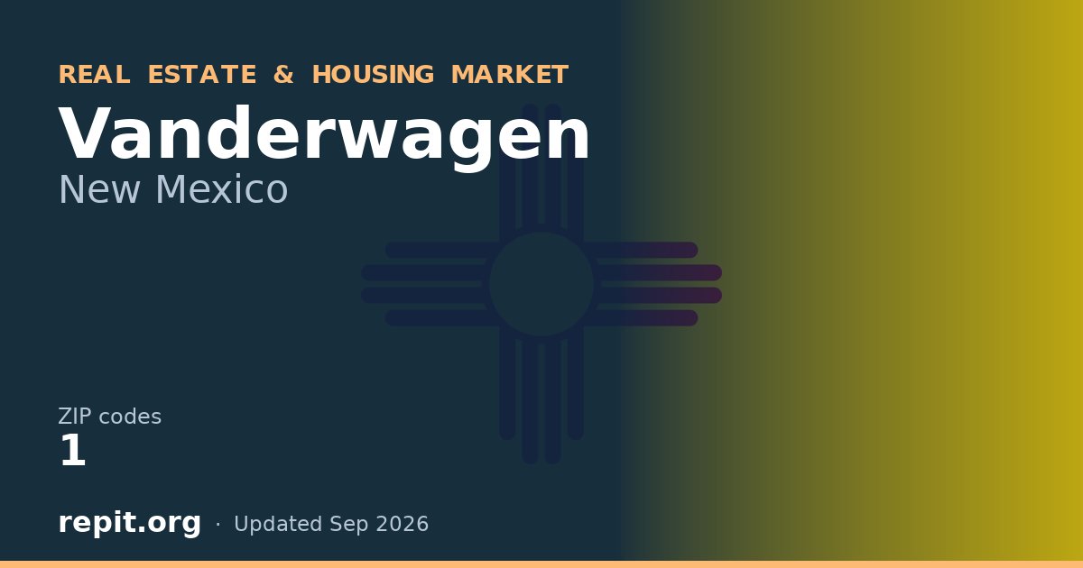 Vanderwagen, NM real estate and housing market — 1 ZIP code