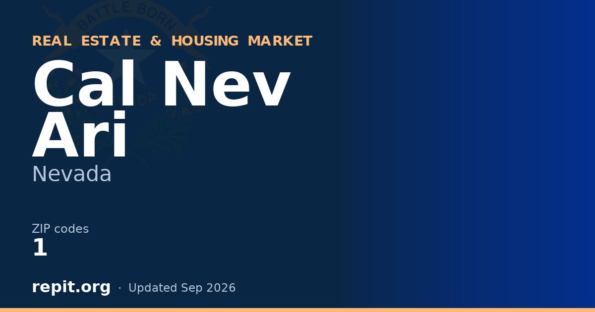 Cal Nev Ari, NV real estate and housing market — 1 ZIP code