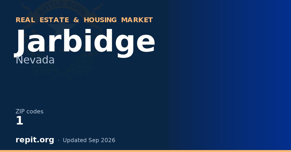 Jarbidge, NV real estate and housing market — 1 ZIP code