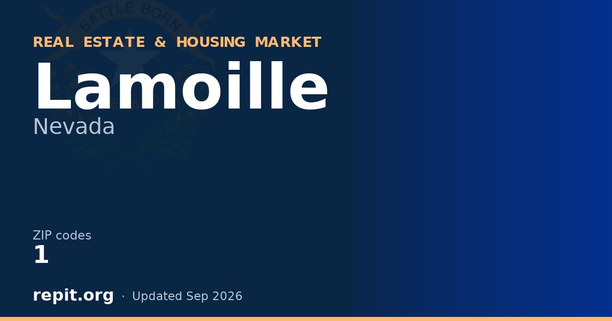 Lamoille, NV real estate and housing market — 1 ZIP code