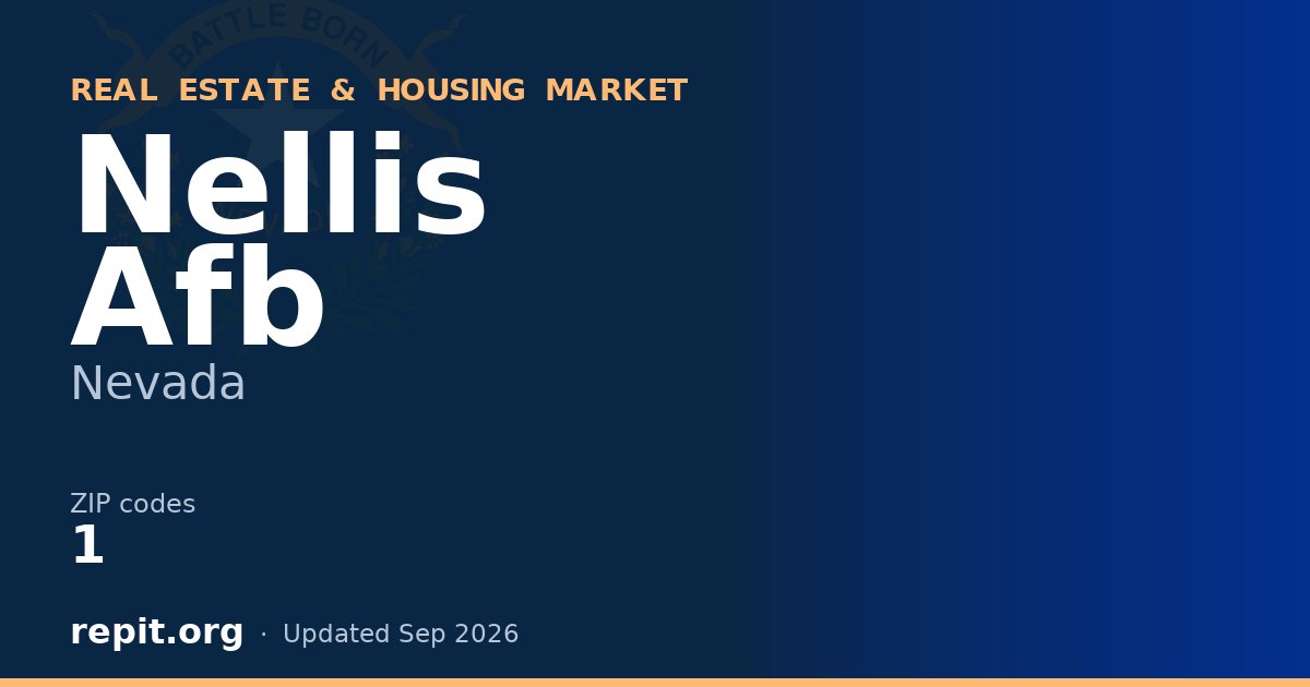 Nellis Afb, NV real estate and housing market — 1 ZIP code