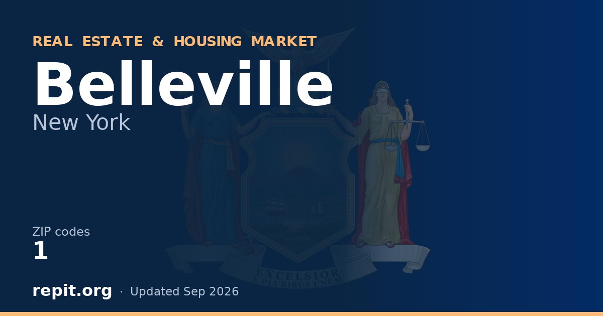Belleville, NY real estate and housing market — 1 ZIP code
