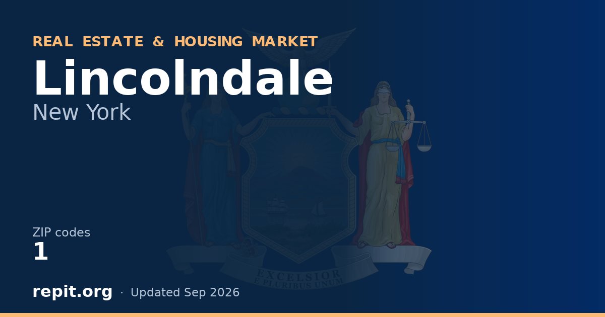 Lincolndale, NY real estate and housing market — 1 ZIP code