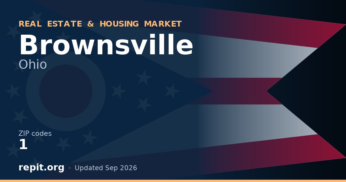 Brownsville, OH real estate and housing market — 1 ZIP code