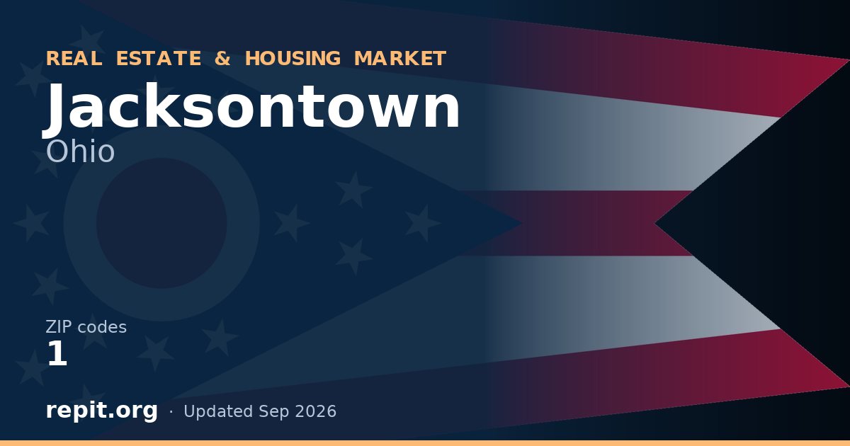 Jacksontown, OH real estate and housing market — 1 ZIP code