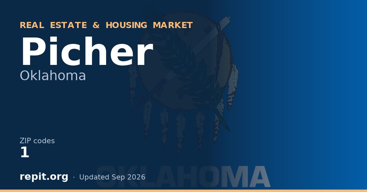 Picher, OK real estate and housing market — 1 ZIP code
