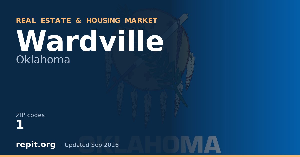 Wardville, OK real estate and housing market — 1 ZIP code