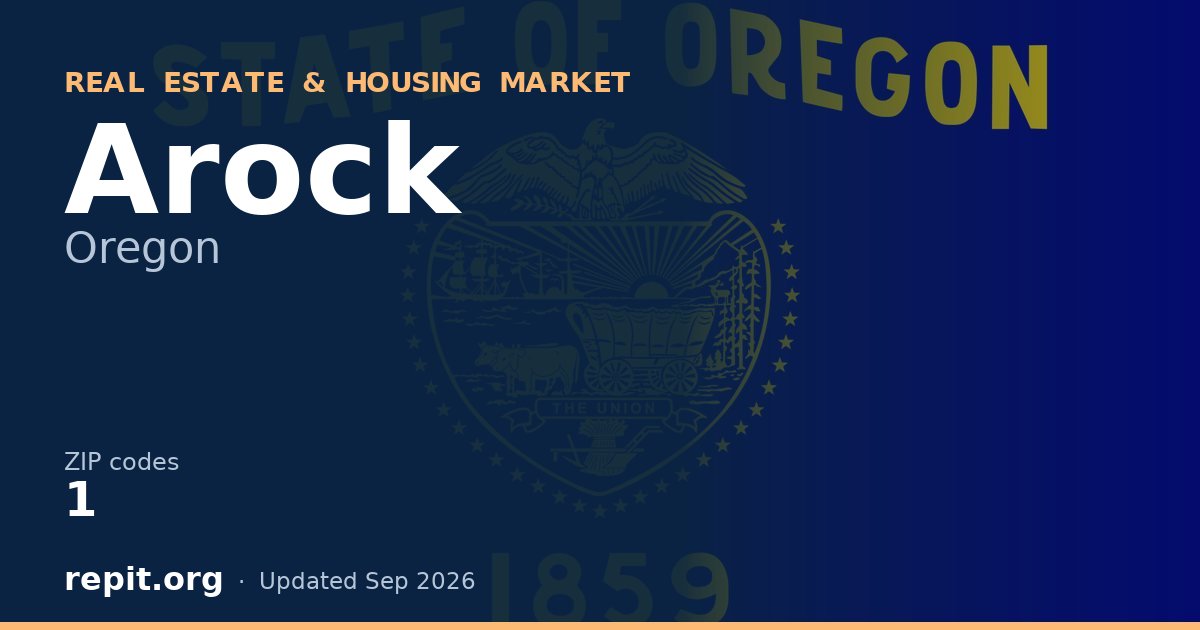 Arock, OR real estate and housing market — 1 ZIP code