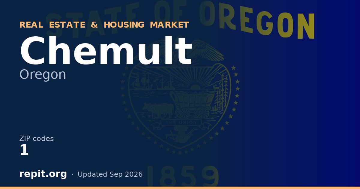 Chemult, OR real estate and housing market — 1 ZIP code