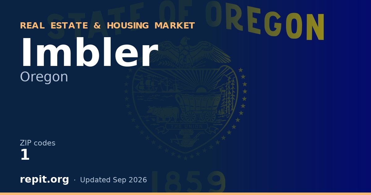 Imbler, OR real estate and housing market — 1 ZIP code