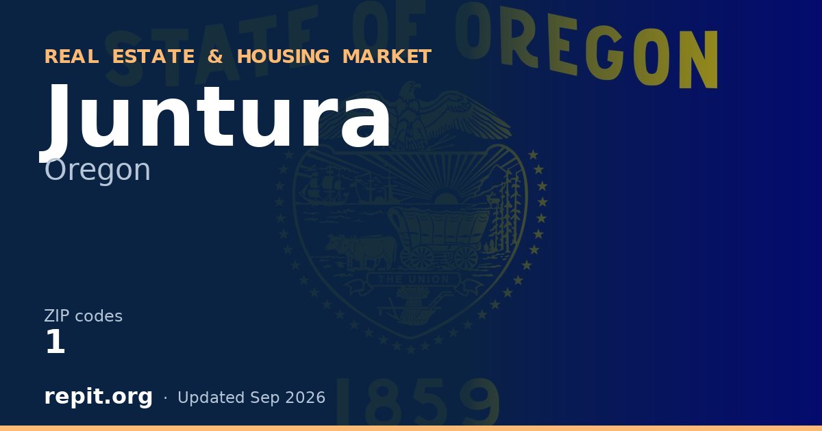 Juntura, OR real estate and housing market — 1 ZIP code