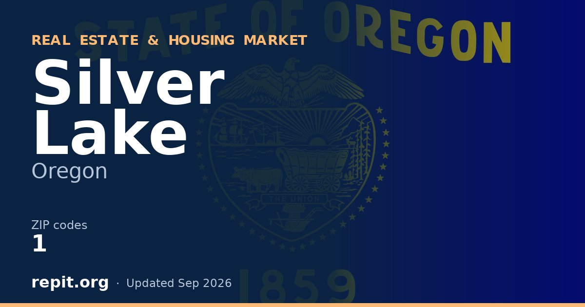 Silver Lake, OR real estate and housing market — 1 ZIP code
