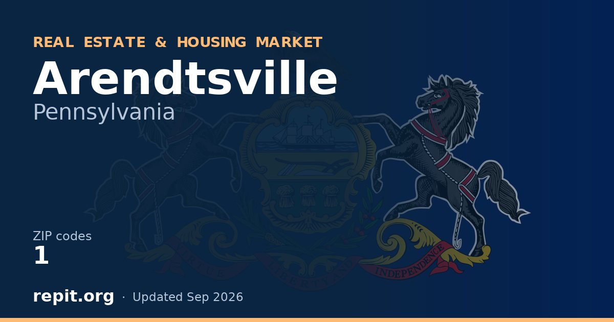 Arendtsville, PA real estate and housing market — 1 ZIP code