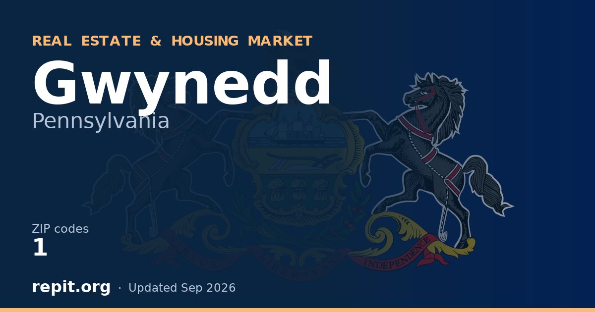 Gwynedd, PA real estate and housing market — 1 ZIP code