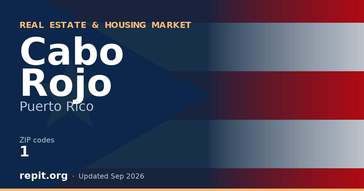 Cabo Rojo, PR real estate and housing market — 1 ZIP code