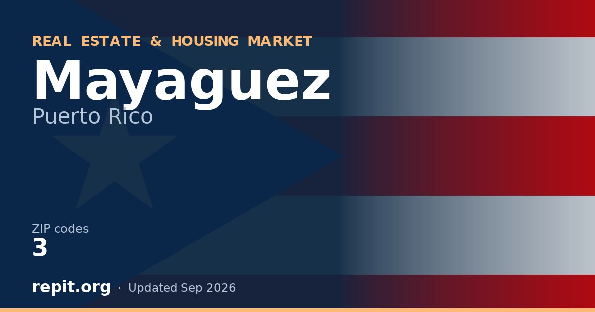 Mayaguez, PR real estate and housing market — 3 ZIP codes