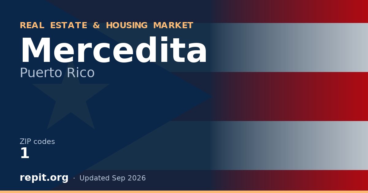 Mercedita, PR real estate and housing market — 1 ZIP code
