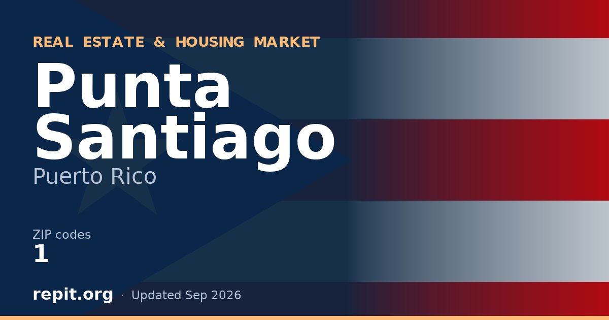 Punta Santiago, PR real estate and housing market — 1 ZIP code