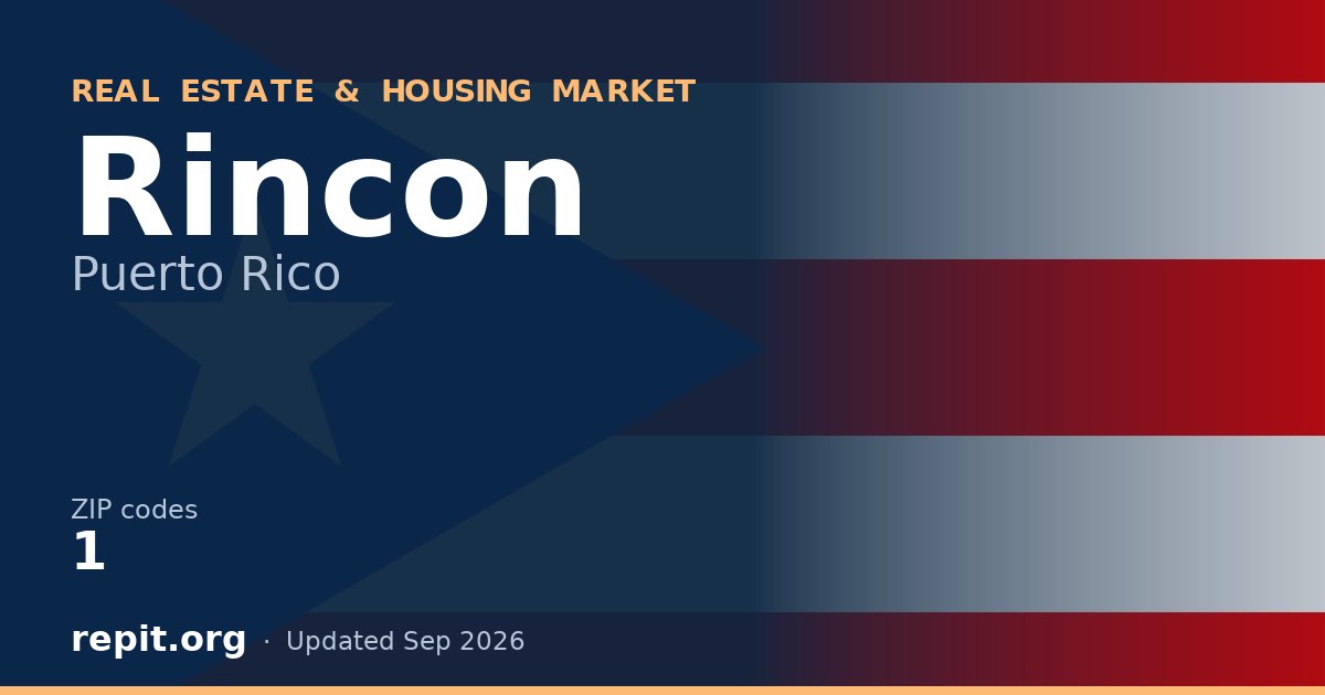 Rincon, PR real estate and housing market — 1 ZIP code