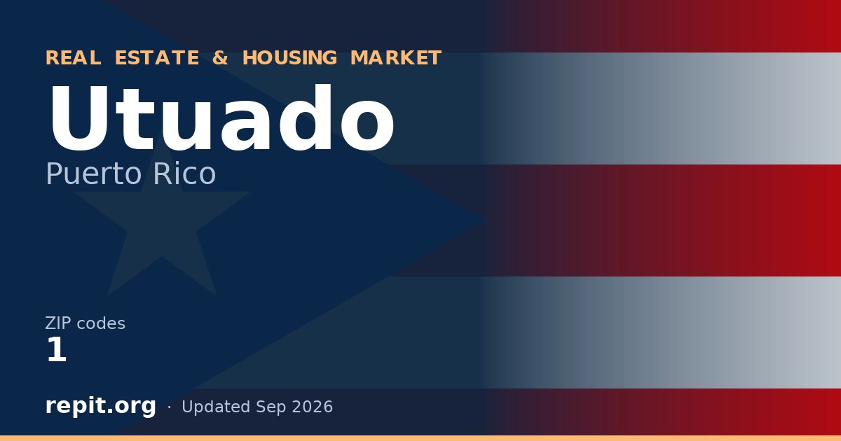 Utuado, PR real estate and housing market — 1 ZIP code