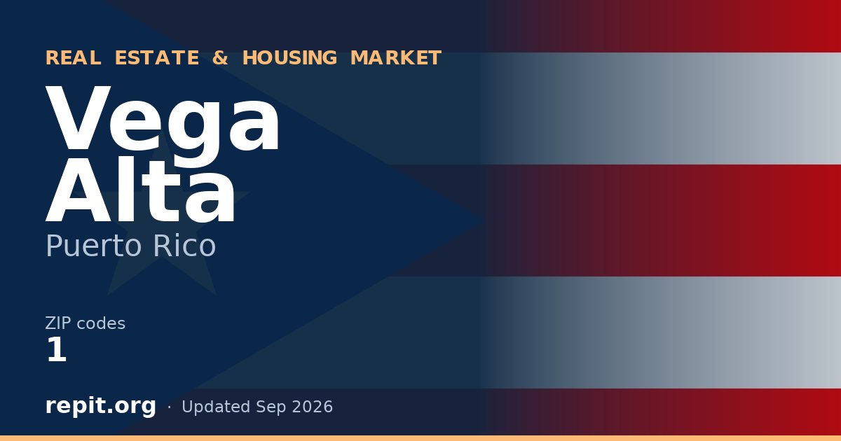 Vega Alta, PR real estate and housing market — 1 ZIP code