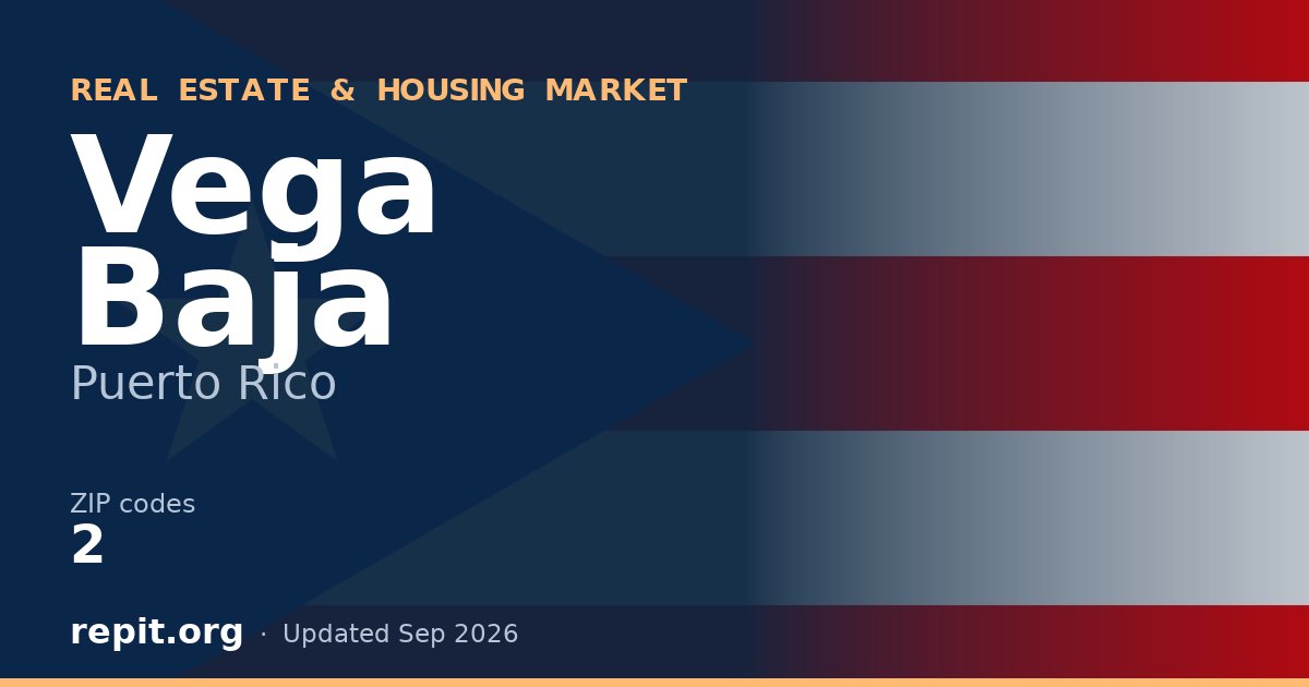 Vega Baja, PR real estate and housing market — 2 ZIP codes
