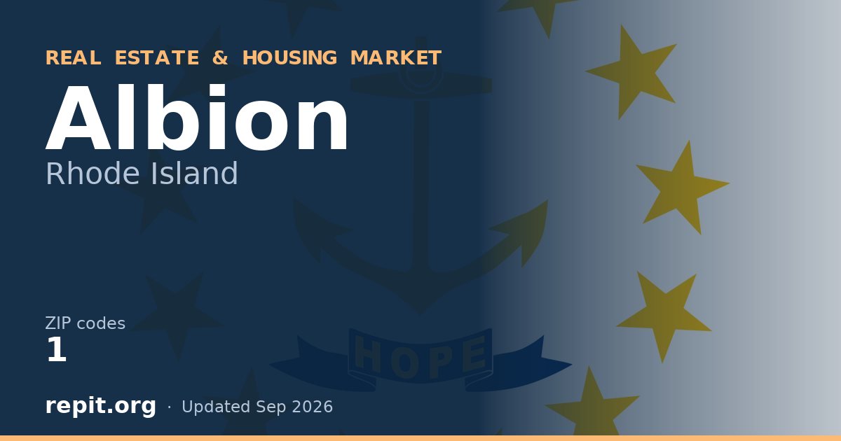 Albion, RI real estate and housing market — 1 ZIP code