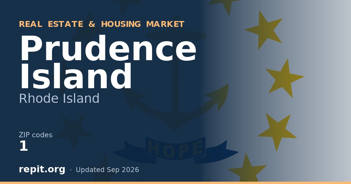 Prudence Island, RI real estate and housing market — 1 ZIP code