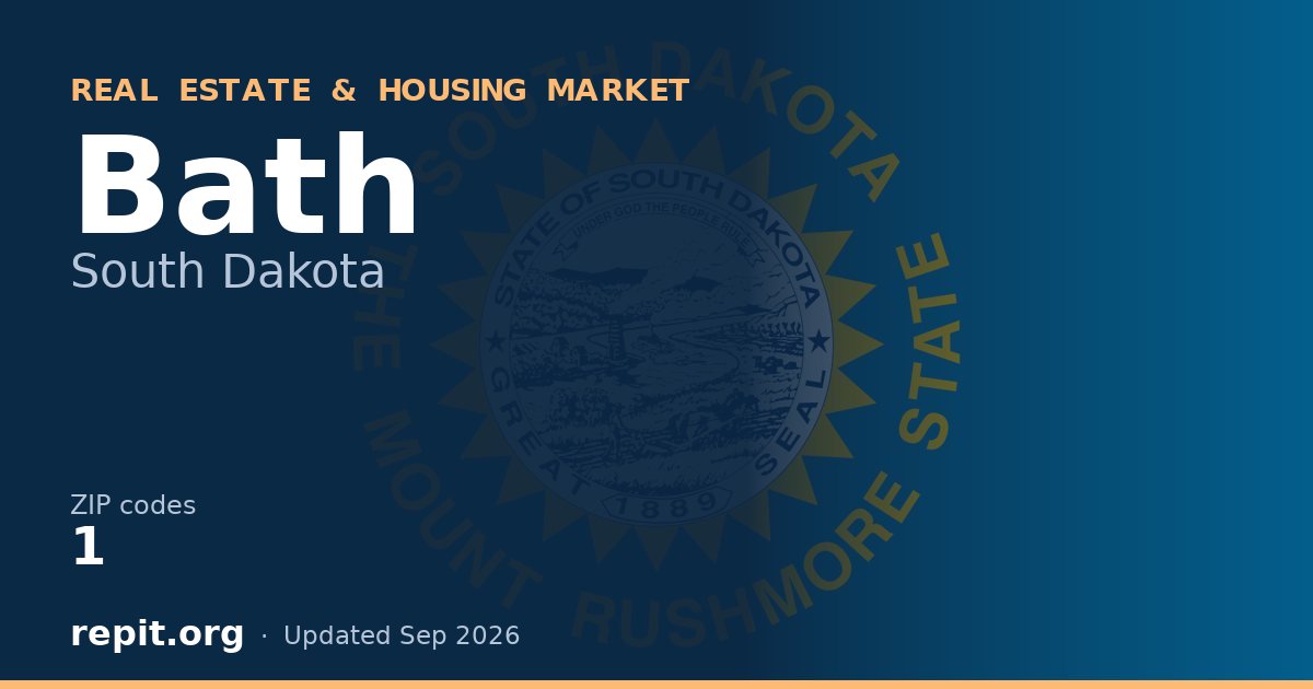 Bath, SD real estate and housing market — 1 ZIP code