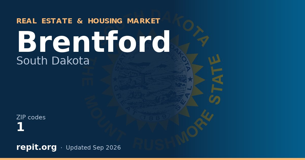 Brentford, SD real estate and housing market — 1 ZIP code