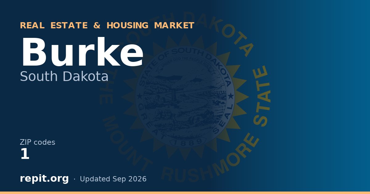 Burke, SD real estate and housing market — 1 ZIP code