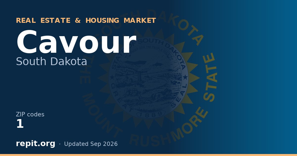 Cavour, SD real estate and housing market — 1 ZIP code