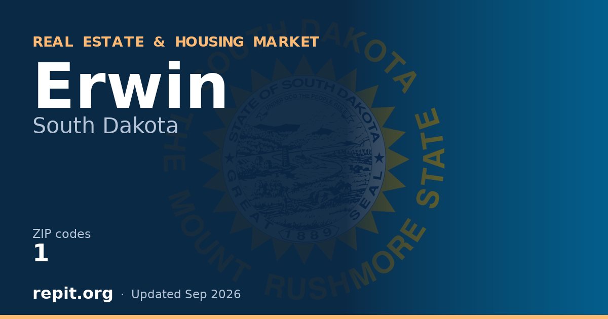 Erwin, SD real estate and housing market — 1 ZIP code
