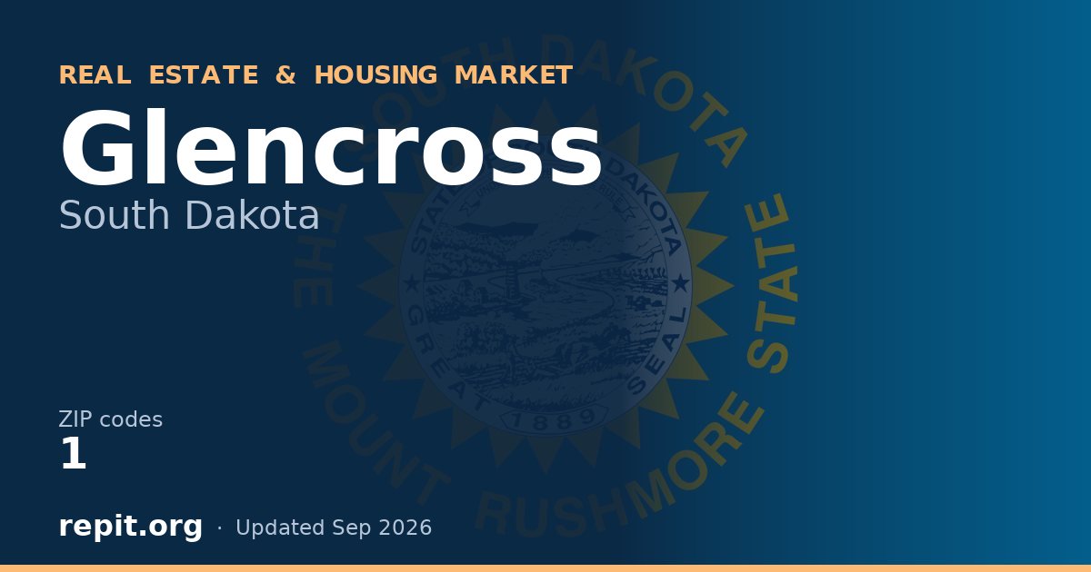 Glencross, SD real estate and housing market — 1 ZIP code