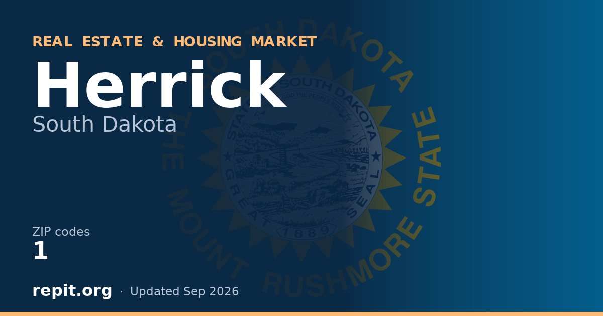 Herrick, SD real estate and housing market — 1 ZIP code