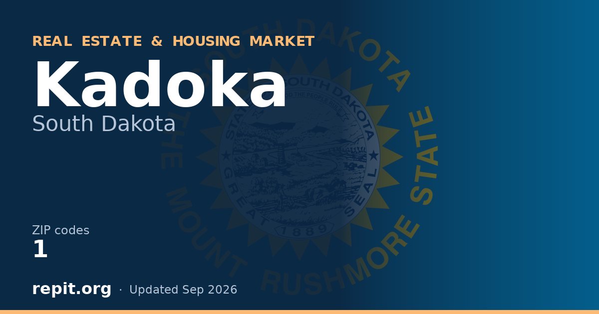 Kadoka, SD real estate and housing market — 1 ZIP code