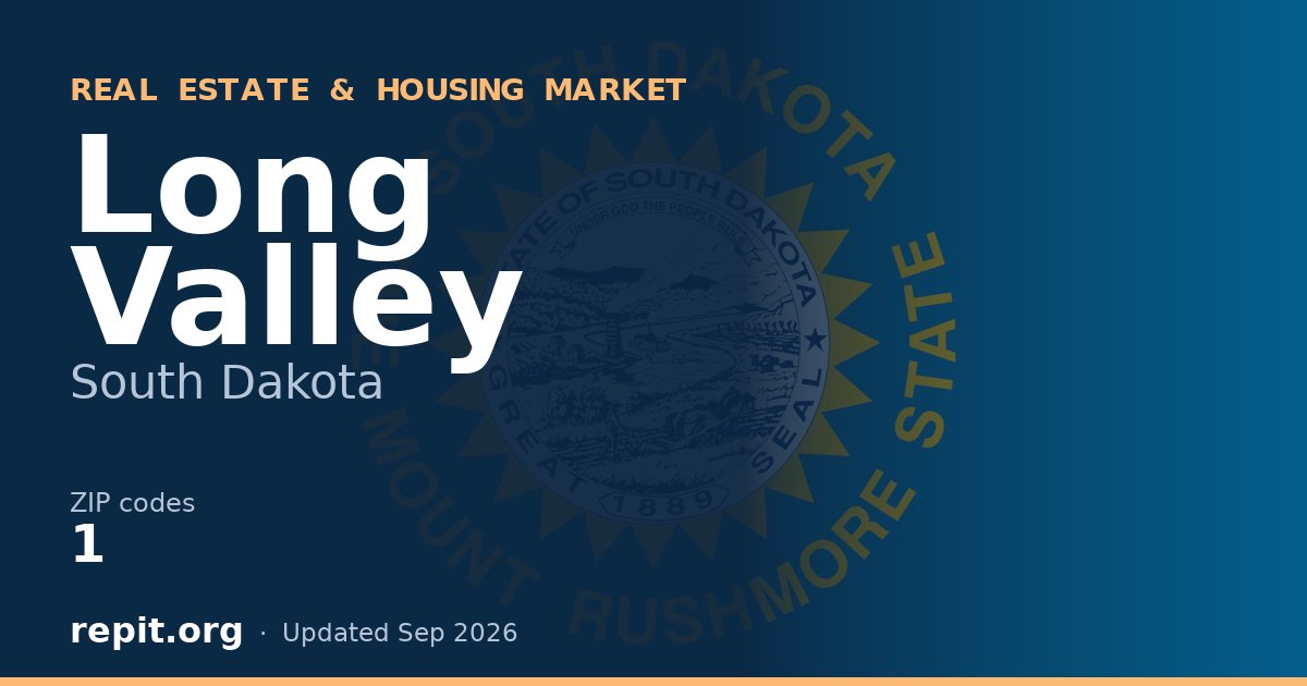 Long Valley, SD real estate and housing market — 1 ZIP code