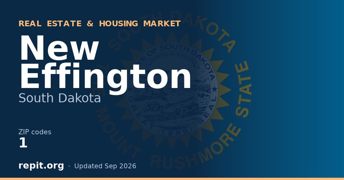 New Effington, SD real estate and housing market — 1 ZIP code