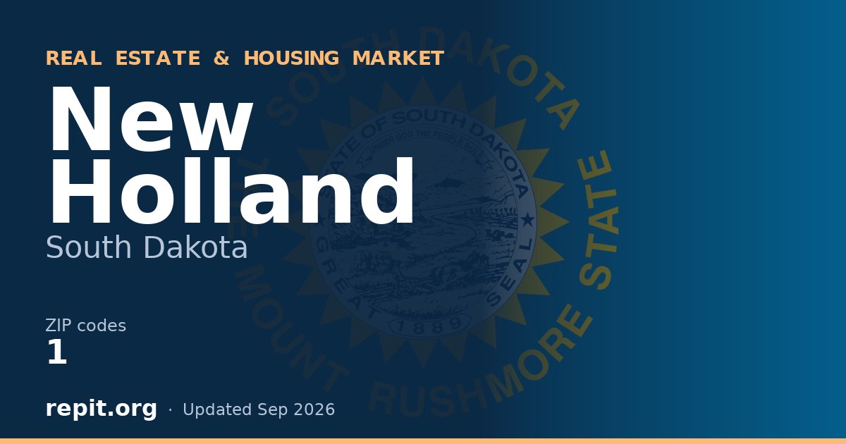 New Holland, SD real estate and housing market — 1 ZIP code