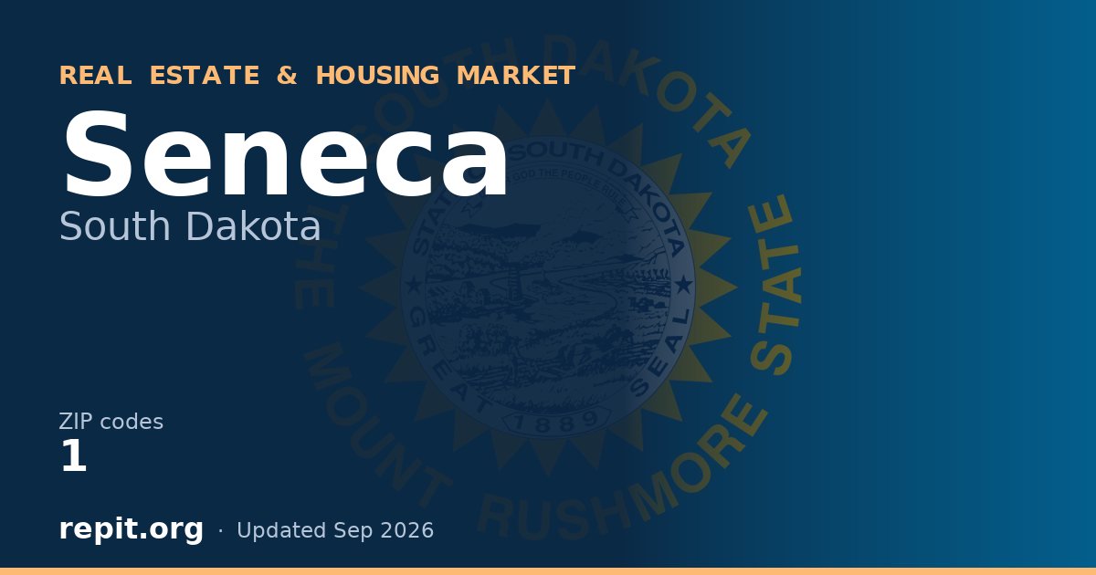 Seneca, SD real estate and housing market — 1 ZIP code