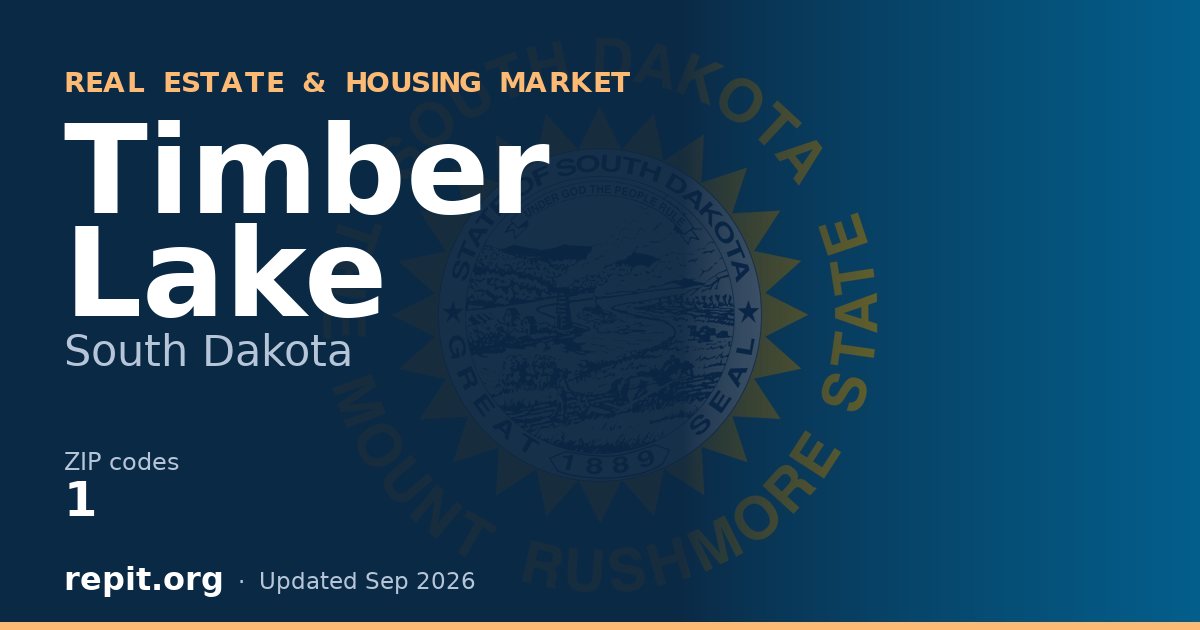 Timber Lake, SD real estate and housing market — 1 ZIP code
